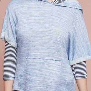 Short Sleeved Cropped Hoodie